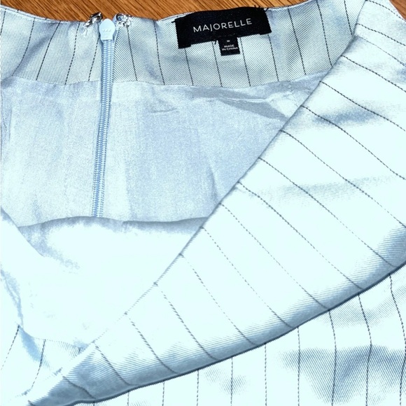 Majorelle pin strip skort lined blue size medium mini - Picture 2 of 3